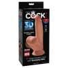 King Cock Plus Triple Density Cock With Swinging Balls-Tan 7"