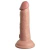 King Cock Elite Dual Density Silicone Cock-Light 6"