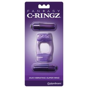 Fantasy C-Ringz Duo-Vibrating Super Ring Purple **