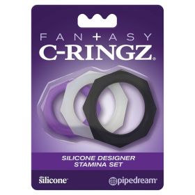 Fantasy C-Ringz Silicone Designer Stamina Set  Purple **