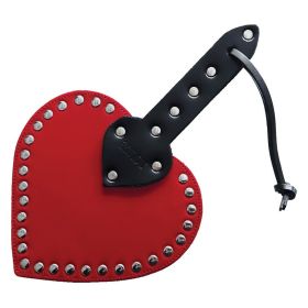Leather Heart Spanking Paddle