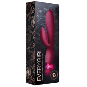 Rocks-Off EveryGirl 10 Speed Light Up Vibrator-Burgundy **