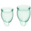 Satisfyer Feel Confident Menstrual Cup-Light Green