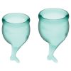 Satisfyer Feel Secure Menstrual Cup-Dark Green