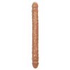 Size Queen Double Dildo-Brown 17"