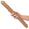 Size Queen Double Dildo-Brown 17"