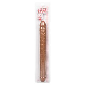 Size Queen Double Dildo-Brown 17"