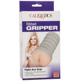 Ribbed Gripper Tight Ass-Ivory **