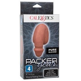 Packer Gear 4" Silicone Packing Penis -Brown