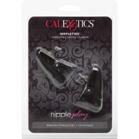 Nipple Play Nipplettes Vibrating Nipple Clamps - Black**