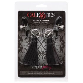 Nipple Play Playful Tassels Nipple Clamps - Black**
