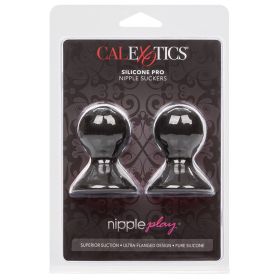 Nipple Play Silicone Pro Nipple Suckers - Black**