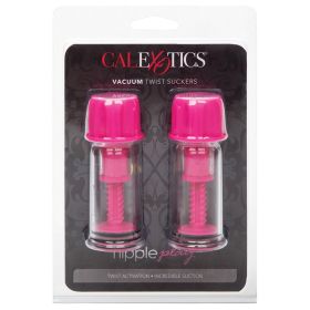 Nipple Play Vacuum Twist Suckers-Pink **