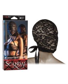 Scandal Corset Lace Hood-Black**