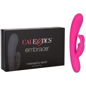 Embrace Massaging Rabbit-Pink 8" **