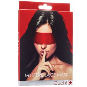 Ouch! MystÃ¨re Lace Mask-Red **