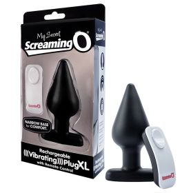 Screaming O My Secret Remote Vibrating Plug-Black XL **
