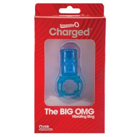 Screaming O Charged Big OMG Vibrating Ring-Blue **