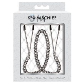 Sex and Mischief Tug on My Heart Nipple Clips **