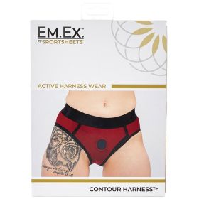 Em.Ex Contour Harness-Burgundy XL **