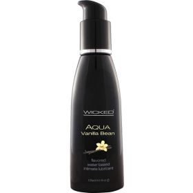 Aqua Vanilla Bean Flavored Water-Based Intimate Lubricant 2 Oz. **