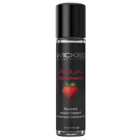 Aqua Strawberry Water-Based Lubricant 1 Oz **