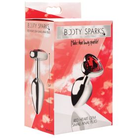 Booty Sparks Red Heart Gem Anal Plug-Small **
