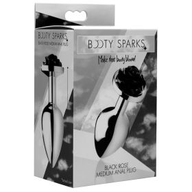 Black Rose Anal Plug - Medium **