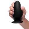 Squeeze-It Squeezable Anal Plug Large-Black