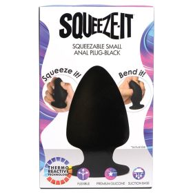 tSqueeze-It Squeezable Anal Plug Small-Black