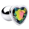 Booty Sparks Rainbow Prism Heart Anal Plug-Small
