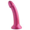Strap U G-Tastic Metallic Silicone Dildo-Pink 7"