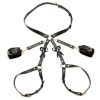 Strict Bondage Harness with Bows-Black...