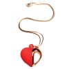 Charmed Vibrating Silicone Heart Neckl...