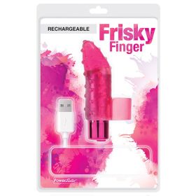 Power Bullet Frisky Fingers Rechargeable-Red **