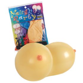Naughty Party Balloons - Boobie - 6 Pack - Nude **