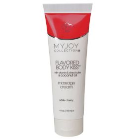 Flavored Body Kiss Cream-White Cherry 4oz. **