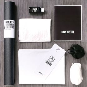Liberator Love Is Art Paint & Canvas Kit-Black