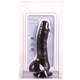 Maia Phoenix Realistic Silicone Dong-Brown 8" **
