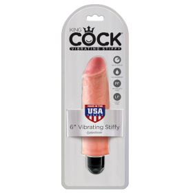 King Cock 6" Vibrating Stiffy - Light **