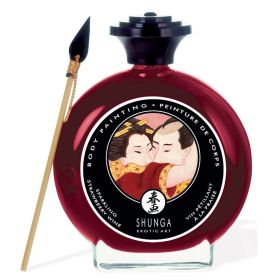 Edible Body Paint - Sparkling Strawberry Wine -  - 3.5 Fl. Oz. / 100 ml **