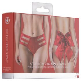 Sexy Bow Vibrating Panty - Red **